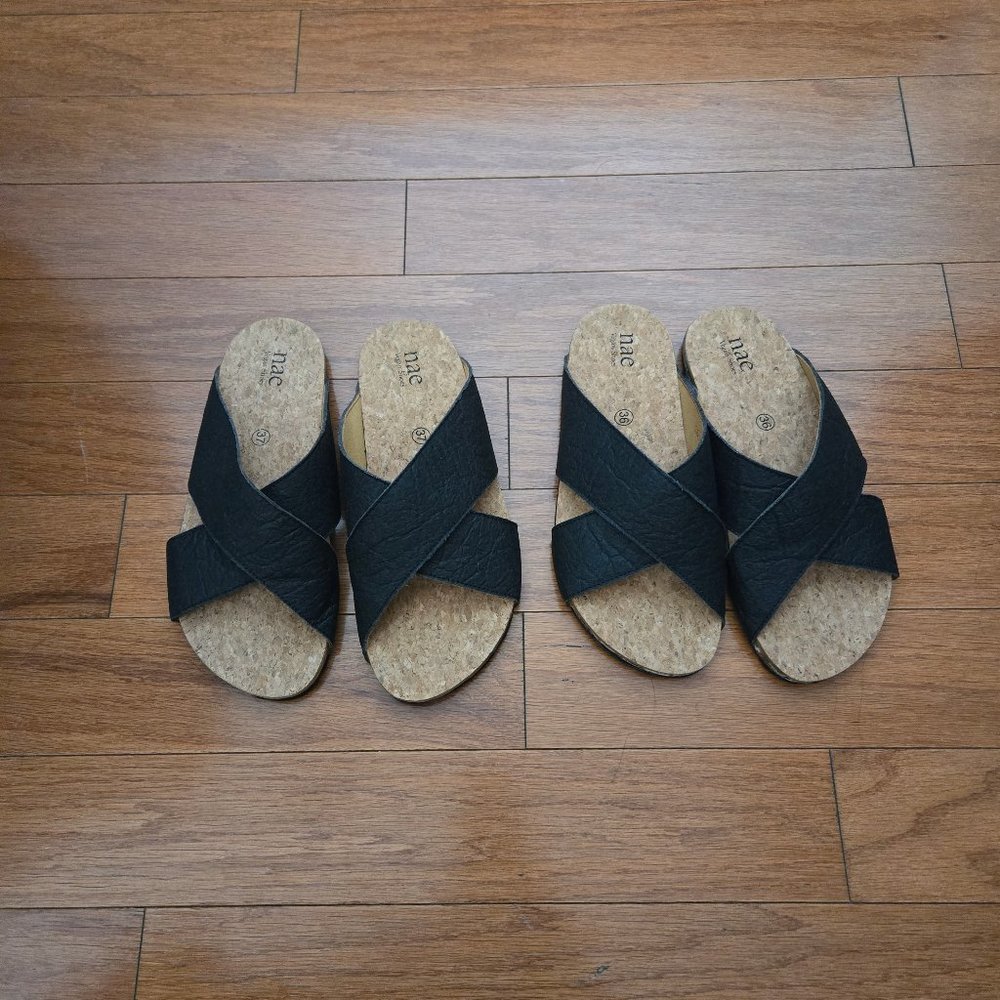 NAE  Vegan Leather Sandals US 5 and US 6 Available